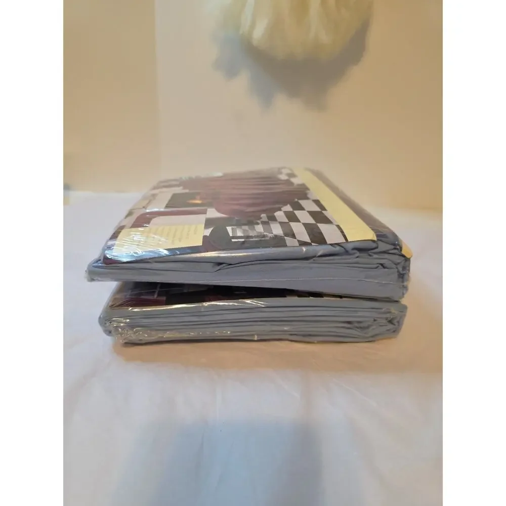Vintage Color Forum Smooth Touch Percale Full Fitted And Flat Sheets Blue USA